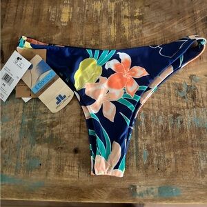 Volcom Beach U To It Tiny Bikini Bottom NWT